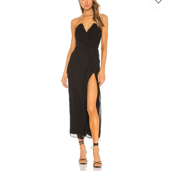 COME ON HOME DRESS IN BLACK Revolve size small